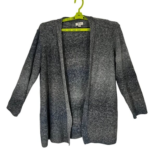 Style & Co. Sweaters - Style & Co Womens Open Front Cardigan Sweater XL Cotton Blend Academia Preppy